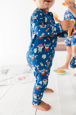 Charlie Lou Baby Bamboo Rompee Chip Chilla Baby Romper Convertible Cuffs - Everetts Place Boutique - 