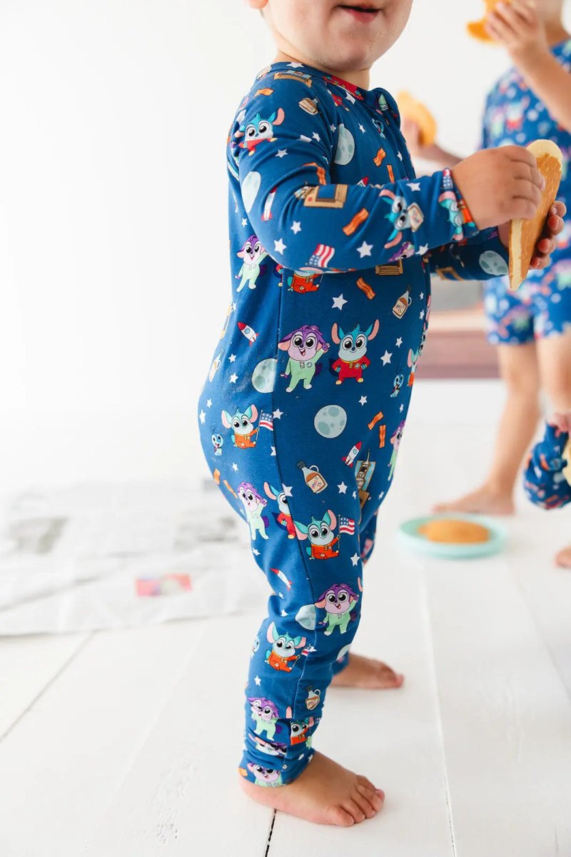 Charlie Lou Baby Bamboo Rompee Chip Chilla Baby Romper Convertible Cuffs - Everetts Place Boutique - 