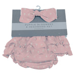 Newcastle Classics Bamboo Ruffle Bloomers Set with Polka Dots for Infants 0 to 12 Months - 