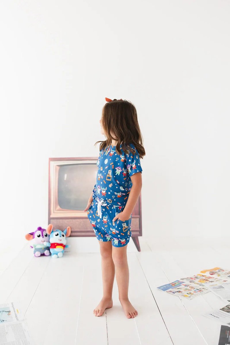 Charlie Lou Baby Bamboo Shortie Set for Babies Chip Chilla Collection - Everetts Place Boutique - 