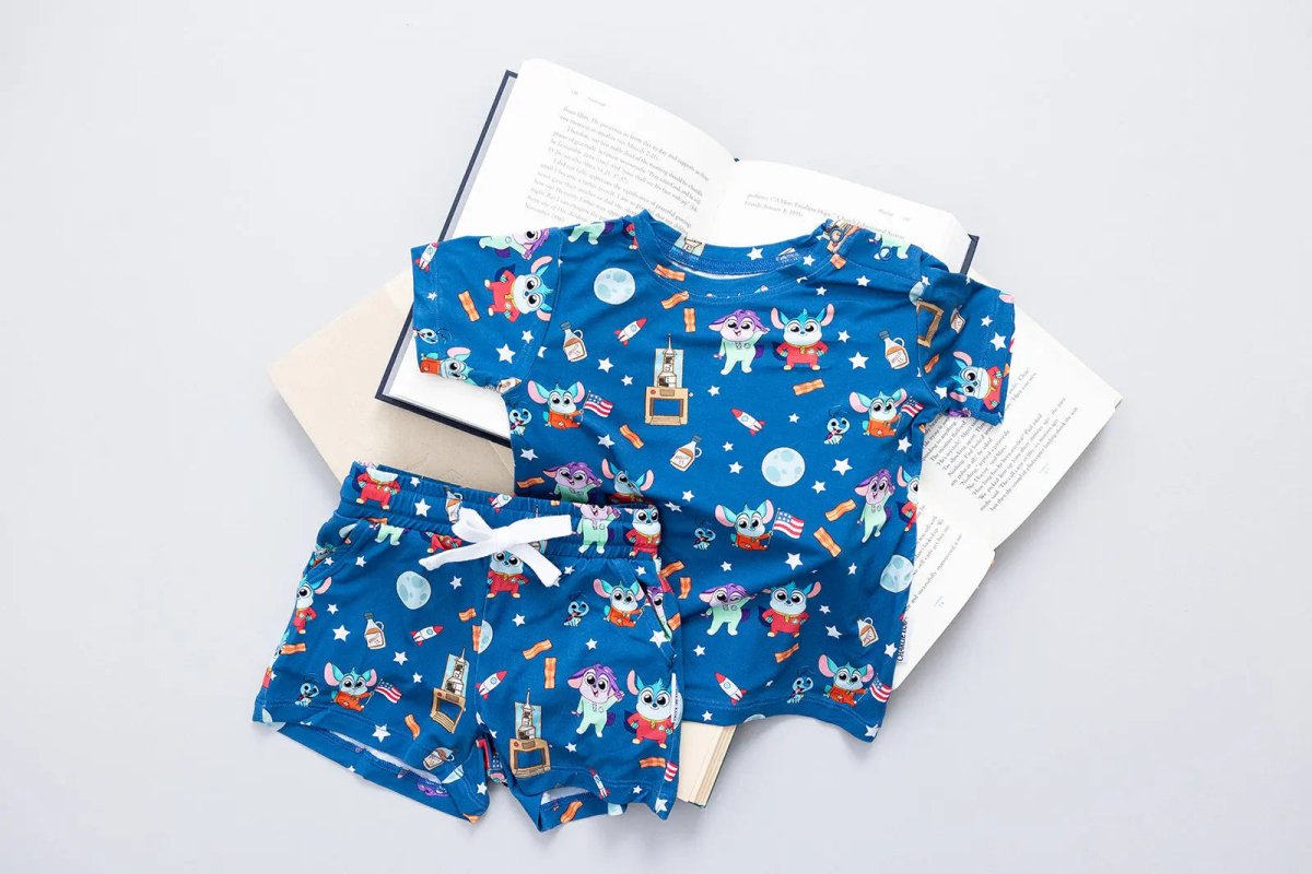 Charlie Lou Baby Bamboo Shortie Set for Babies Chip Chilla Collection - Everetts Place Boutique - 