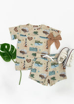 Charlie Lou Baby Bamboo Shortie Set Outer Banks By Charlie Lou Baby Kids - 