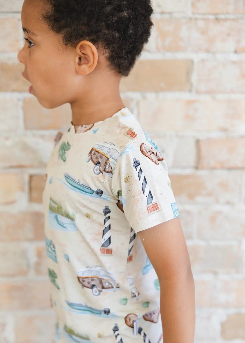 Charlie Lou Baby Bamboo Shortie Set Outer Banks By Charlie Lou Baby Kids - 