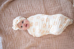 Harp Angel Boutique Bamboo Stretch Swaddle Blanket with Soft Fabric for Newborns and Infants - 