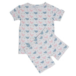 Sweet Bamboo Bamboo Summer Pajama Set with Pink Farm Hens Design for Kids - 