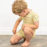 Sweet Bamboo Bamboo Surfboard Waves Pajama Set for Summer Comfort for Kids - 