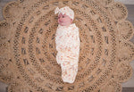 Harp Angel Boutique Bamboo Swaddle Blanket with Soft Stretch Fabric for Newborn Comfort - 