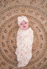 Harp Angel Boutique Bamboo Swaddle Blanket with Soft Stretch Fabric for Newborn Comfort - 