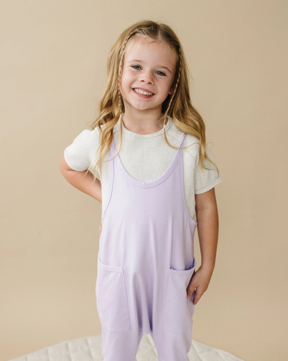 Little Joy Co. Bamboo Tank Romper Four Colors For All Sizes Oversized Fit - Everetts Place Boutique - 