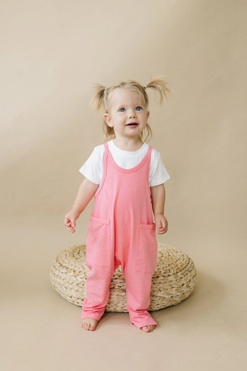 Little Joy Co. Bamboo Tank Romper Four Colors For All Sizes Oversized Fit - Everetts Place Boutique - 