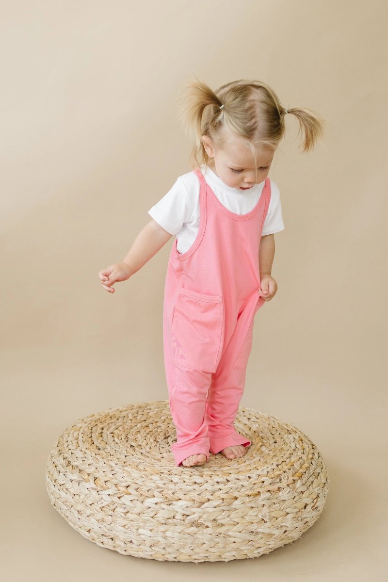 Little Joy Co. Bamboo Tank Romper Four Colors For All Sizes Oversized Fit - Everetts Place Boutique - 