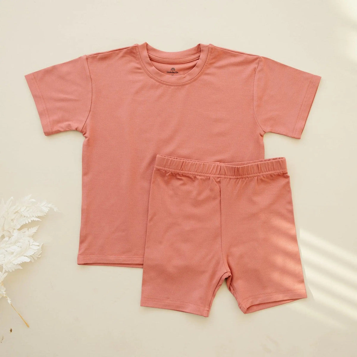 Little Joy Co. Bamboo Tee & Bike Shorts - sold as separates - 