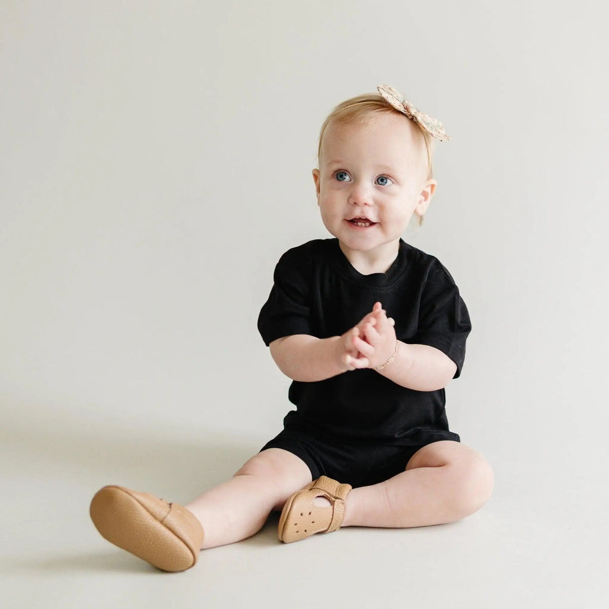 Little Joy Co. Bamboo Tee & Bike Shorts - sold as separates - 