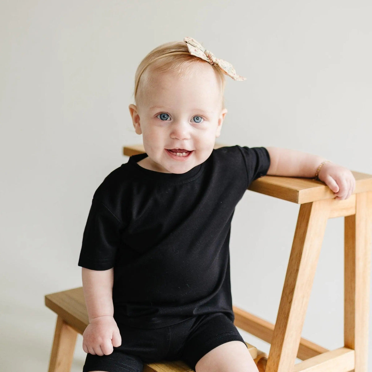 Little Joy Co. Bamboo Tee & Bike Shorts - sold as separates - 