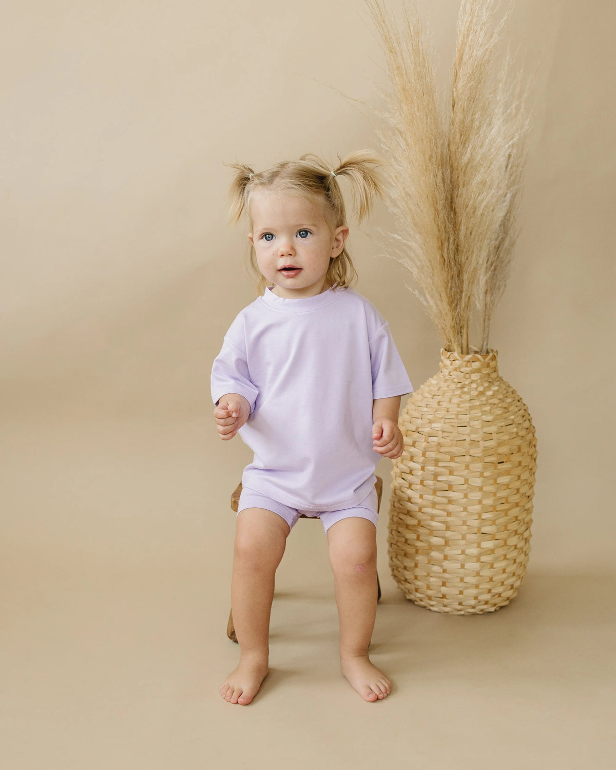 Little Joy Co. Bamboo Tee & Bike Shorts - sold as separates - 