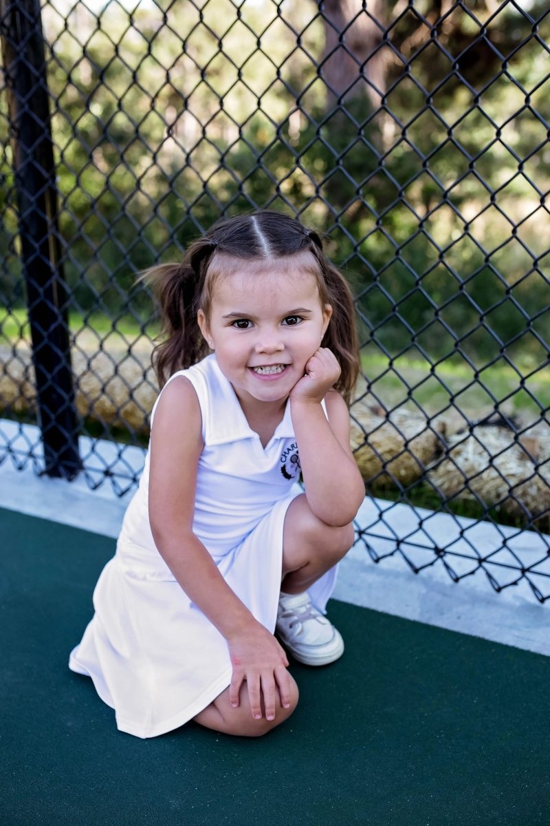 Charlie Lou Baby Bamboo Tennis Dress For Baby Girls Soft Breathable Wear - Everetts Place Boutique - 