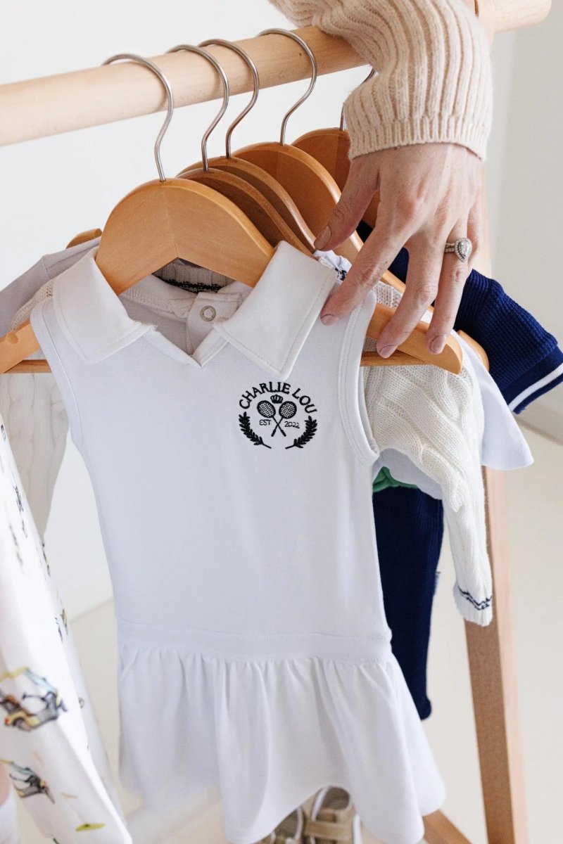 Charlie Lou Baby Bamboo Tennis Dress For Baby Girls Soft Breathable Wear - Everetts Place Boutique - 