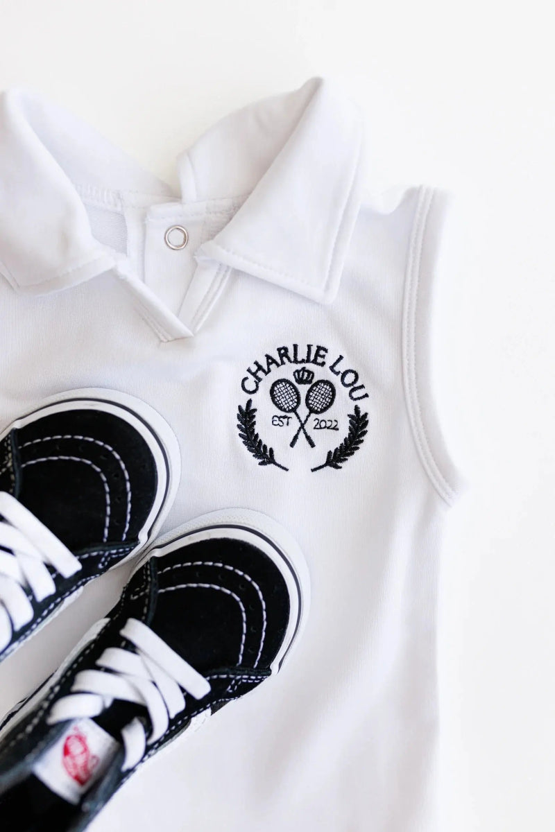Charlie Lou Baby Bamboo Tennis Dress For Baby Girls Soft Breathable Wear - Everetts Place Boutique - 