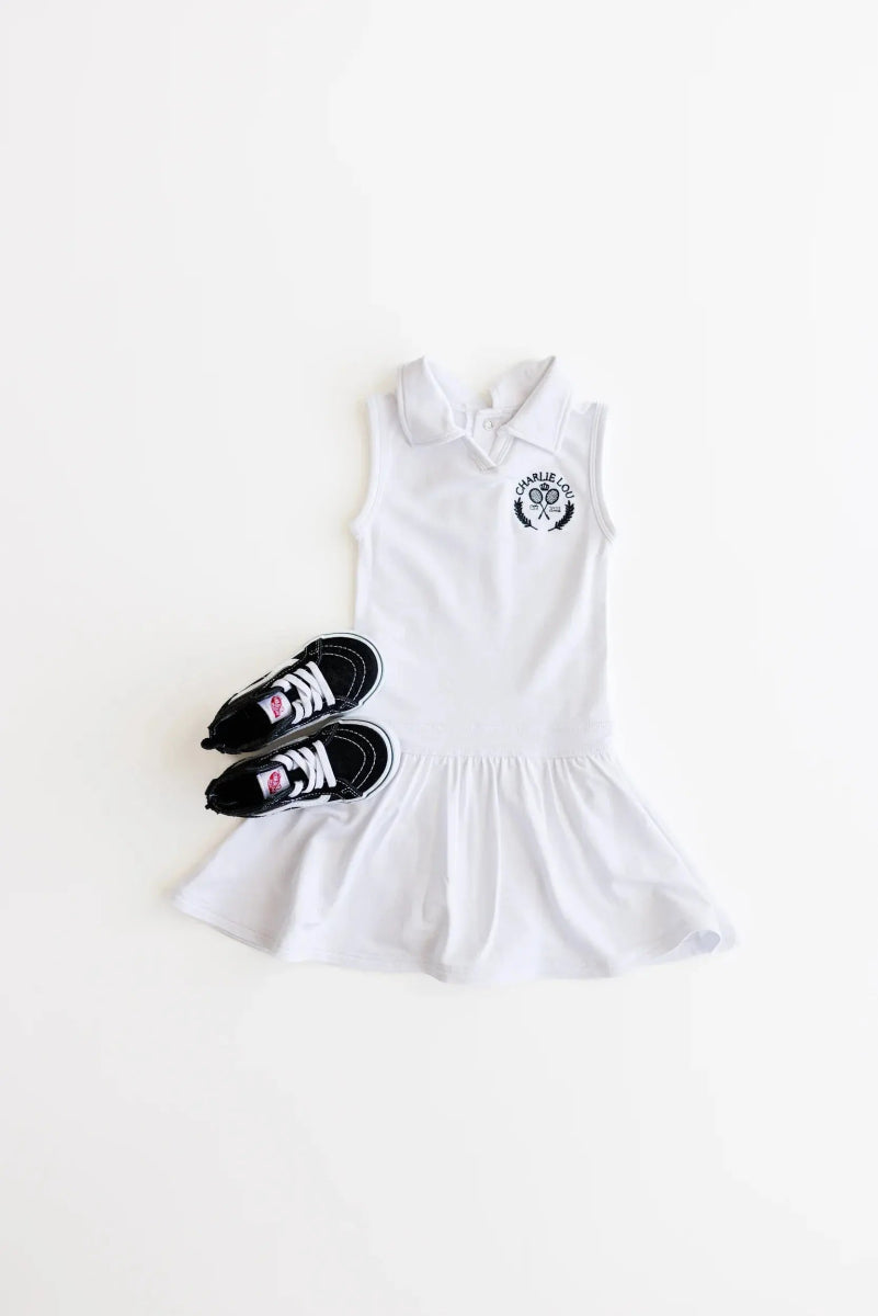 Charlie Lou Baby Bamboo Tennis Dress For Baby Girls Soft Breathable Wear - Everetts Place Boutique - 
