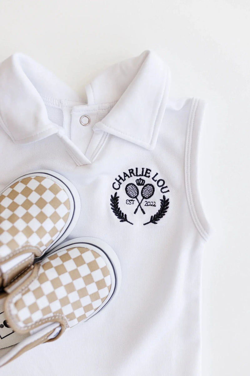 Charlie Lou Baby Bamboo Tennis Dress For Baby Girls Soft Breathable Wear - Everetts Place Boutique - 