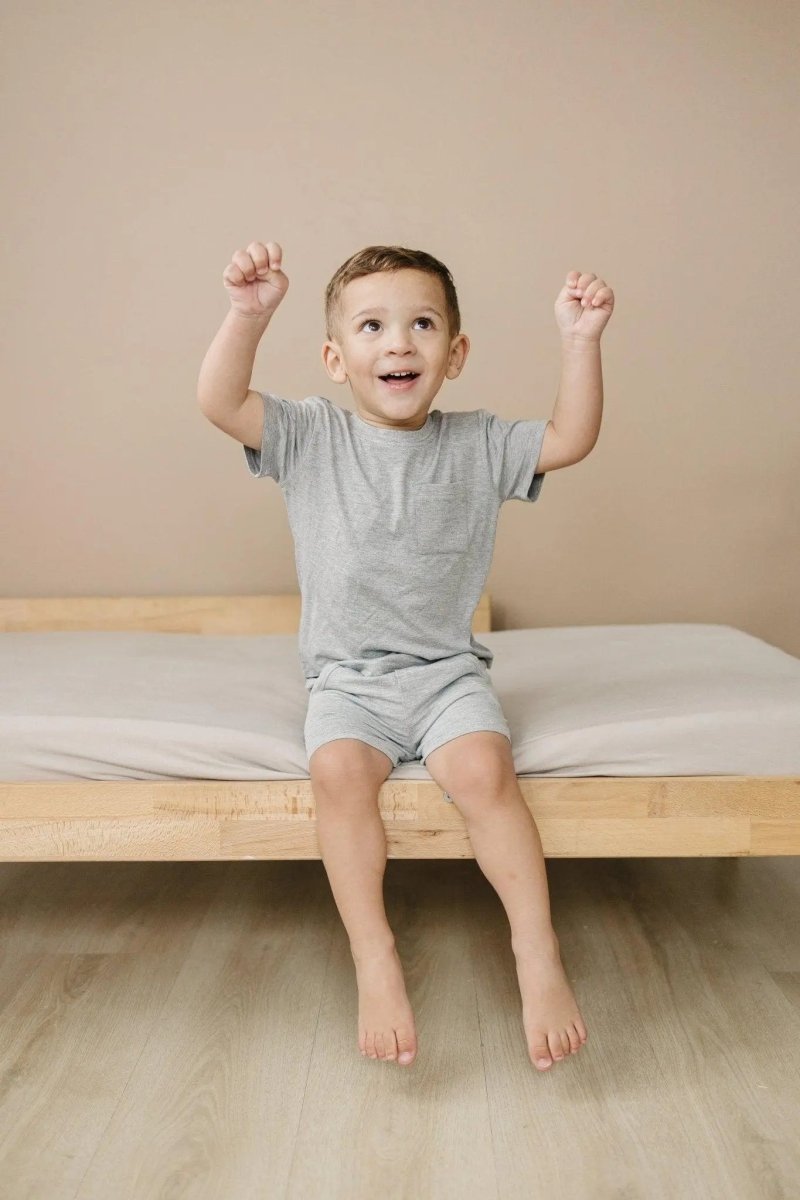 Little Joy Co. Bamboo Terry Drawstring Shorts for All Day Comfort Fit - Everetts Place Boutique - 