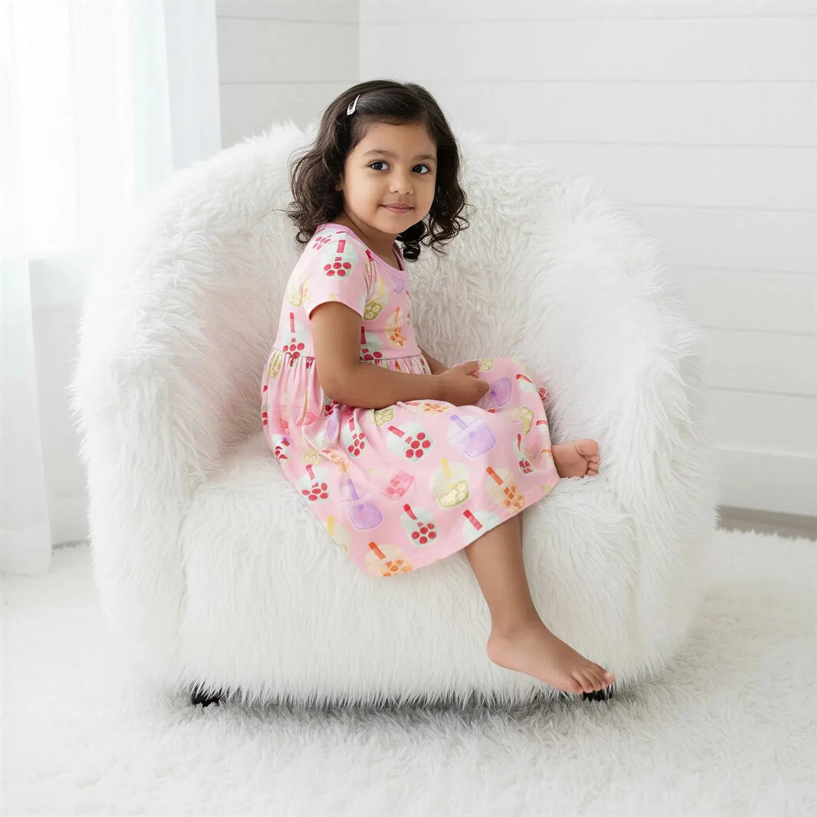 Bestaroo Bamboo Toddler Dress With Short Sleeves Bestaroo Soft - 