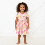 Bestaroo Bamboo Toddler Dress With Short Sleeves Bestaroo Soft - 