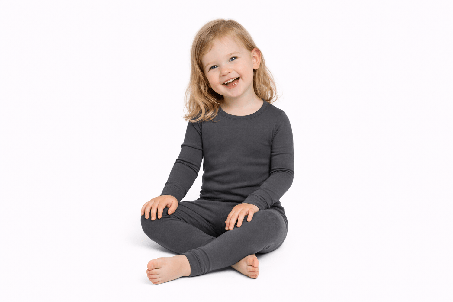 Miller & Co. Bamboo Two Piece Pajama Set, Dark Gray - 