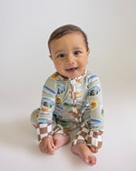 My First A National Park: Baby Bamboo Zip Onesie by Rayn’s Tiny Stitches