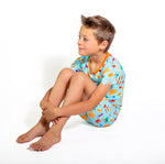 Beach Short Pajamas for Kids | Lightweight Summer Sleepwear by Rayn’s Tiny Stitches