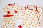 My First Roar Dinosaur Chicken Nugget Bamboo Pajamas | Kids 18M–5T by Rayn’s Tiny Stitches