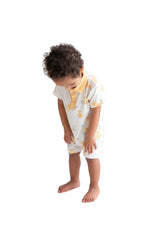 Baby Boys Striped Collar Bamboo Onesie | My First Waddle by Rayn’s Tiny Stitches