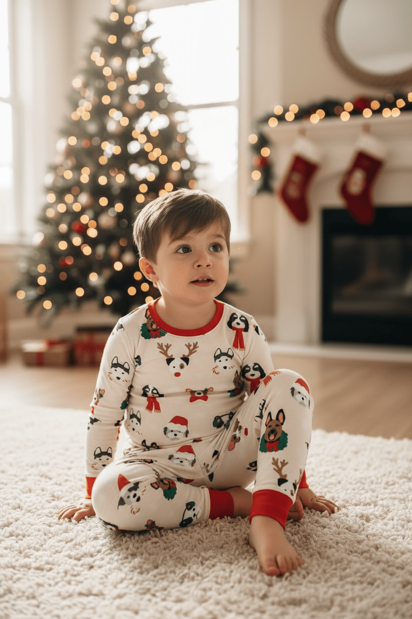 Dreamlet Bark The Halls (Long Sleeve PJ) - 