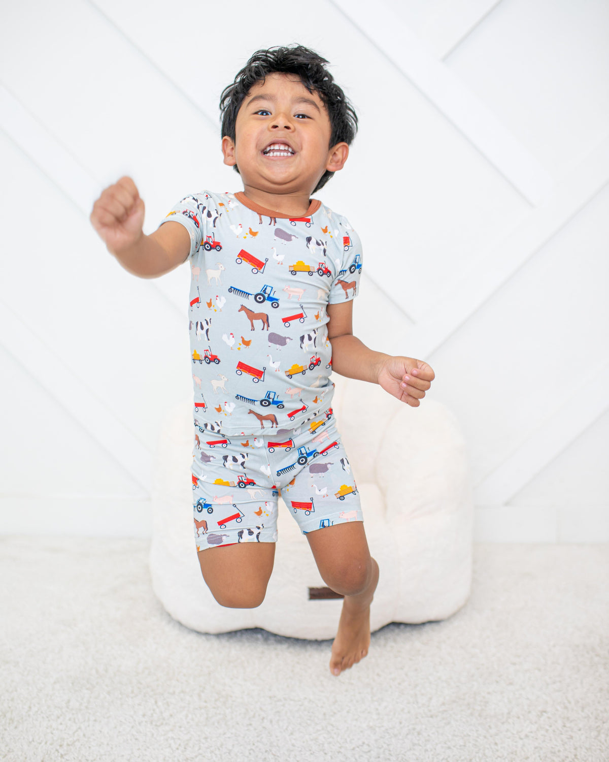 Barnyard Cuddles Shorts Set Pajama by Bestaroo