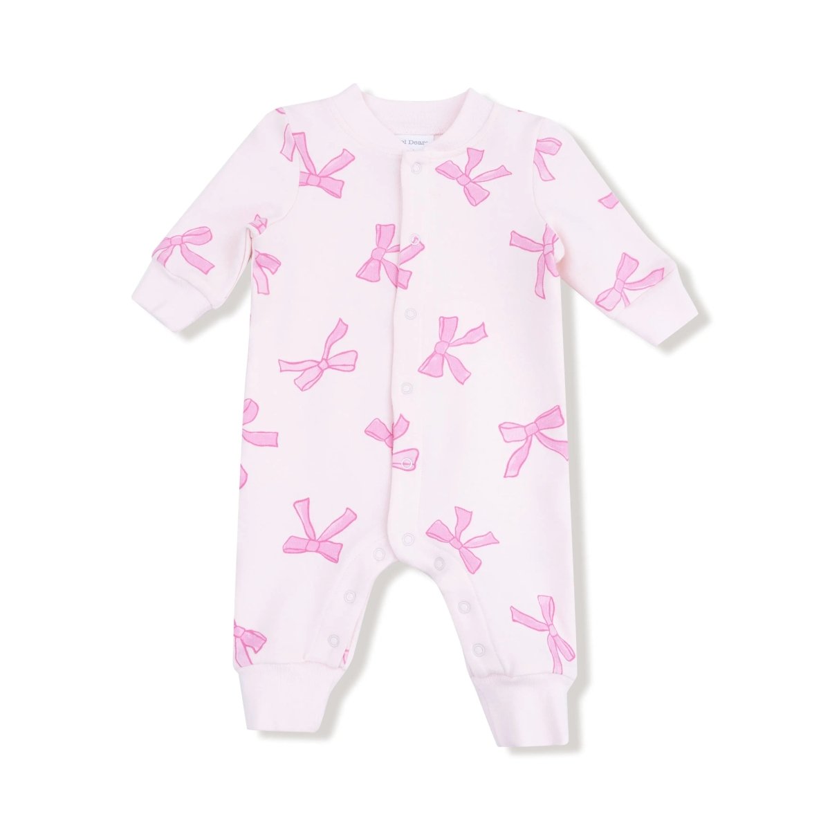 Angel Dear Baseball Collar Romper With Front Placket Soft French Terry - Everetts Place Boutique - 