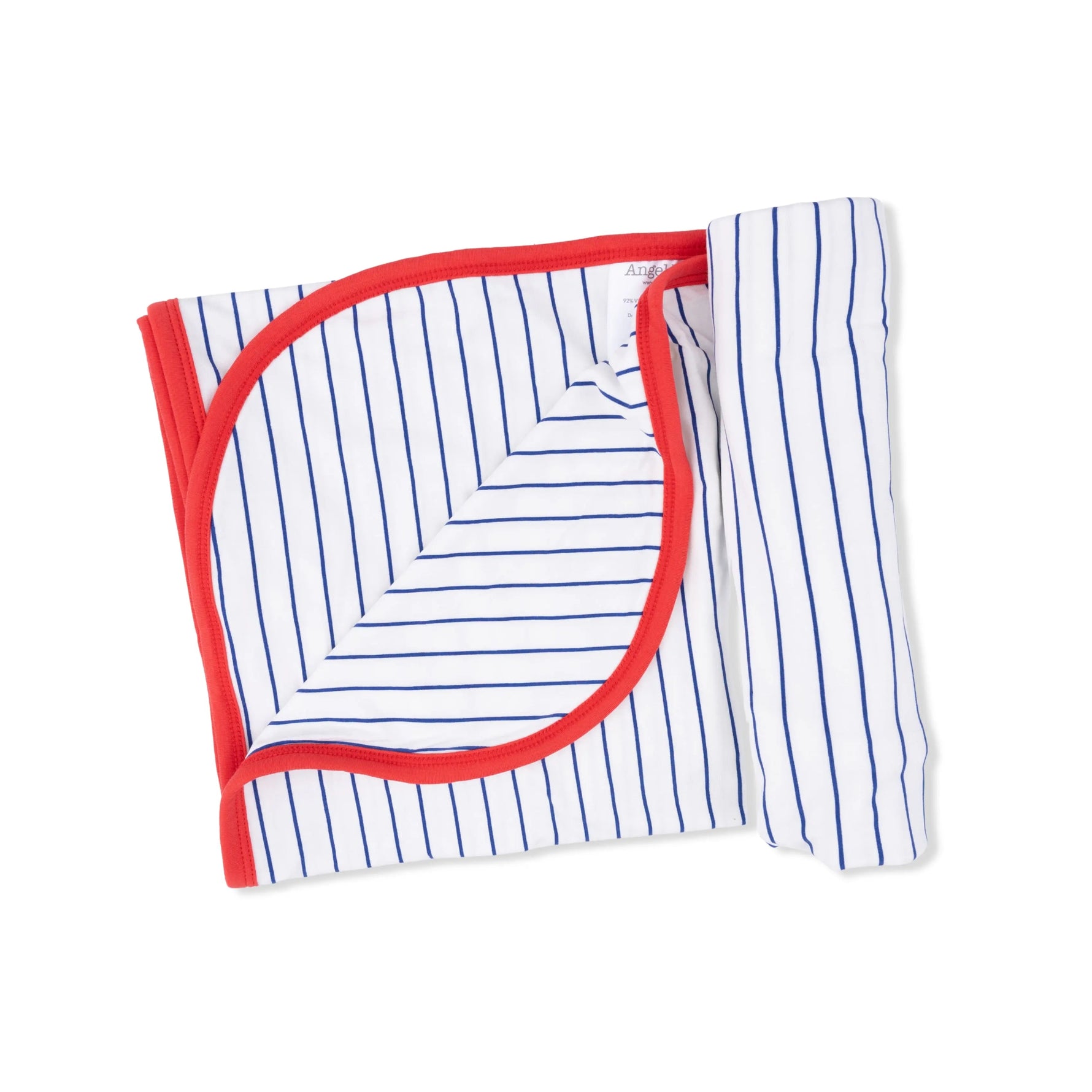 Angel Dear Baseball Stripe - 2 Ply Blanket with Binding - 