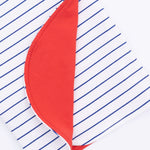 Angel Dear Baseball Stripe - 2 Ply Burp Cloth with Binding - 