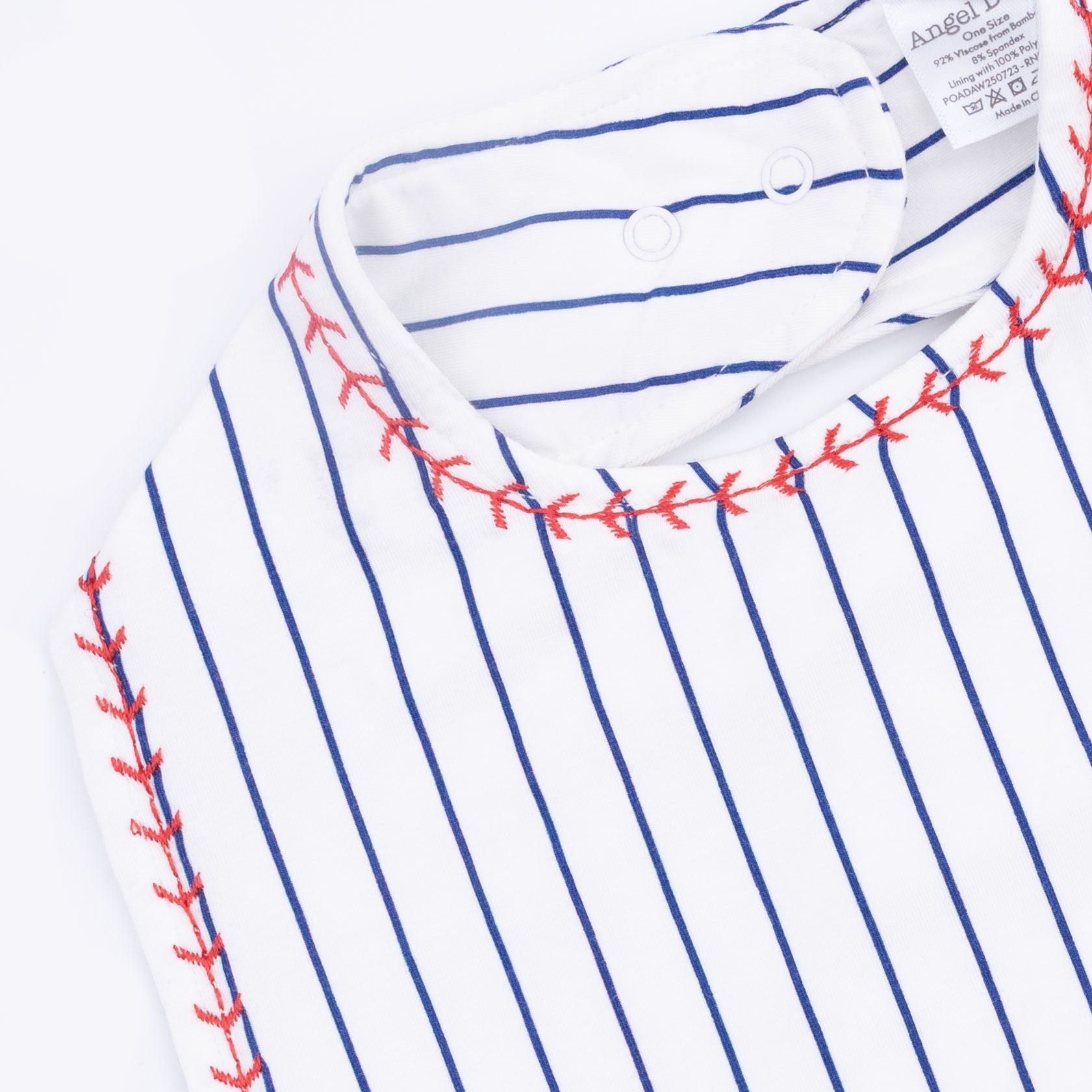 Angel Dear Baseball Stripe - Feeding Bib - 