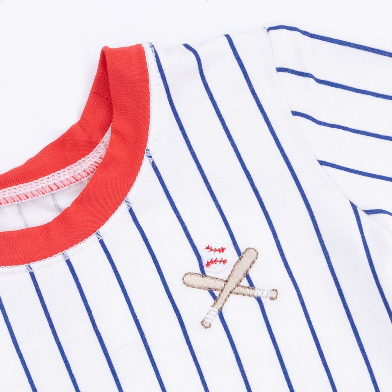 Angel Dear Baseball Stripe - Loungewear Short Set - 