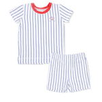 Angel Dear Baseball Stripe - Loungewear Short Set - 