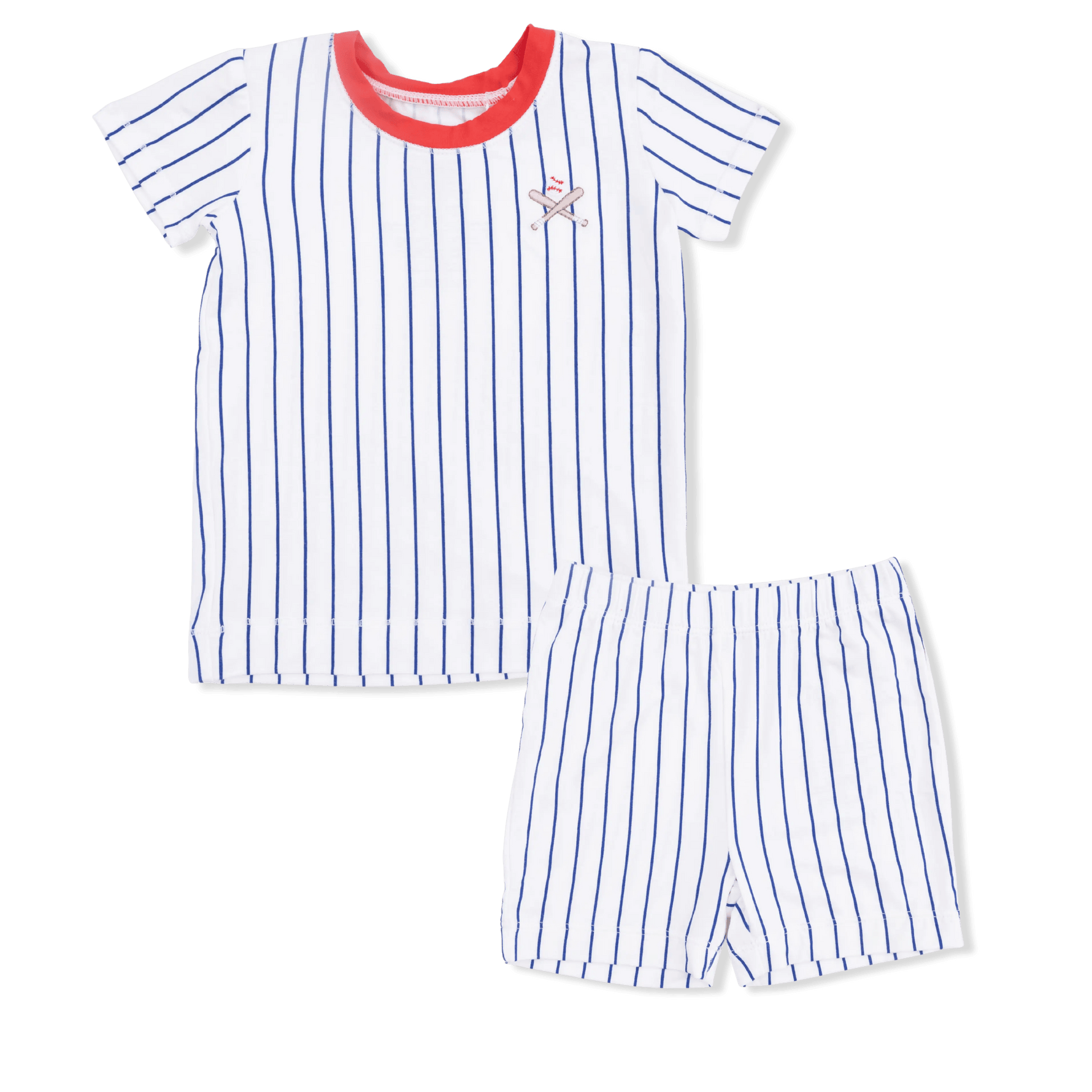 Angel Dear Baseball Stripe - Loungewear Short Set - 
