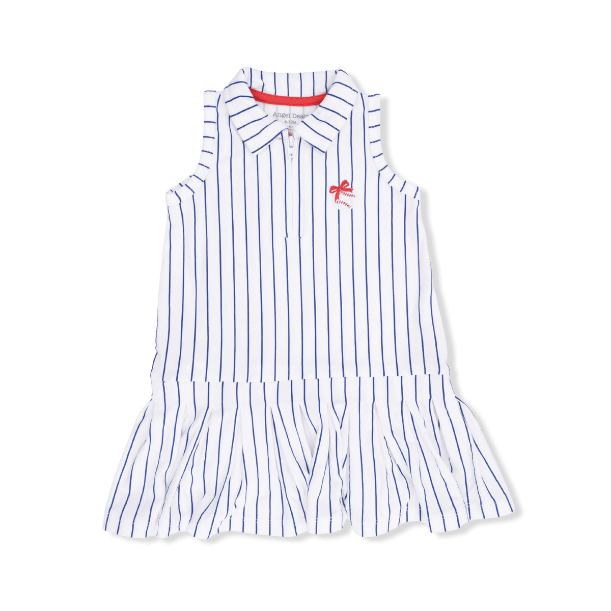 Angel Dear Baseball Stripe - Polo Dress with Cartwheel Short - 