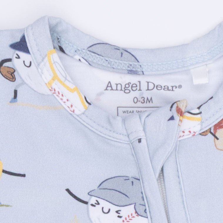 Angel Dear Baseballs Playing Baseball - 2 Way Zipper Footie - 