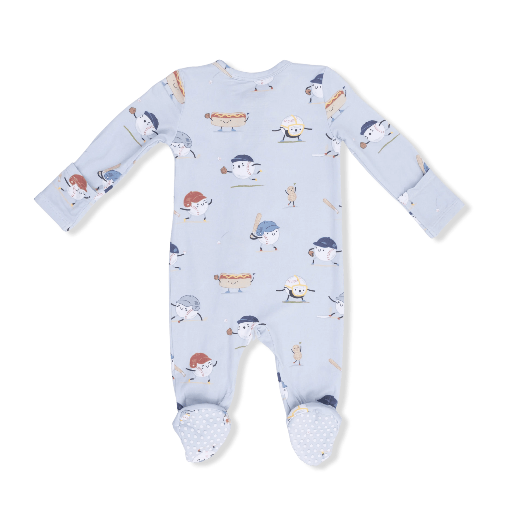 Angel Dear Baseballs Playing Baseball - 2 Way Zipper Footie - 
