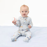 Angel Dear Baseballs Playing Baseball - 2 Way Zipper Footie - 