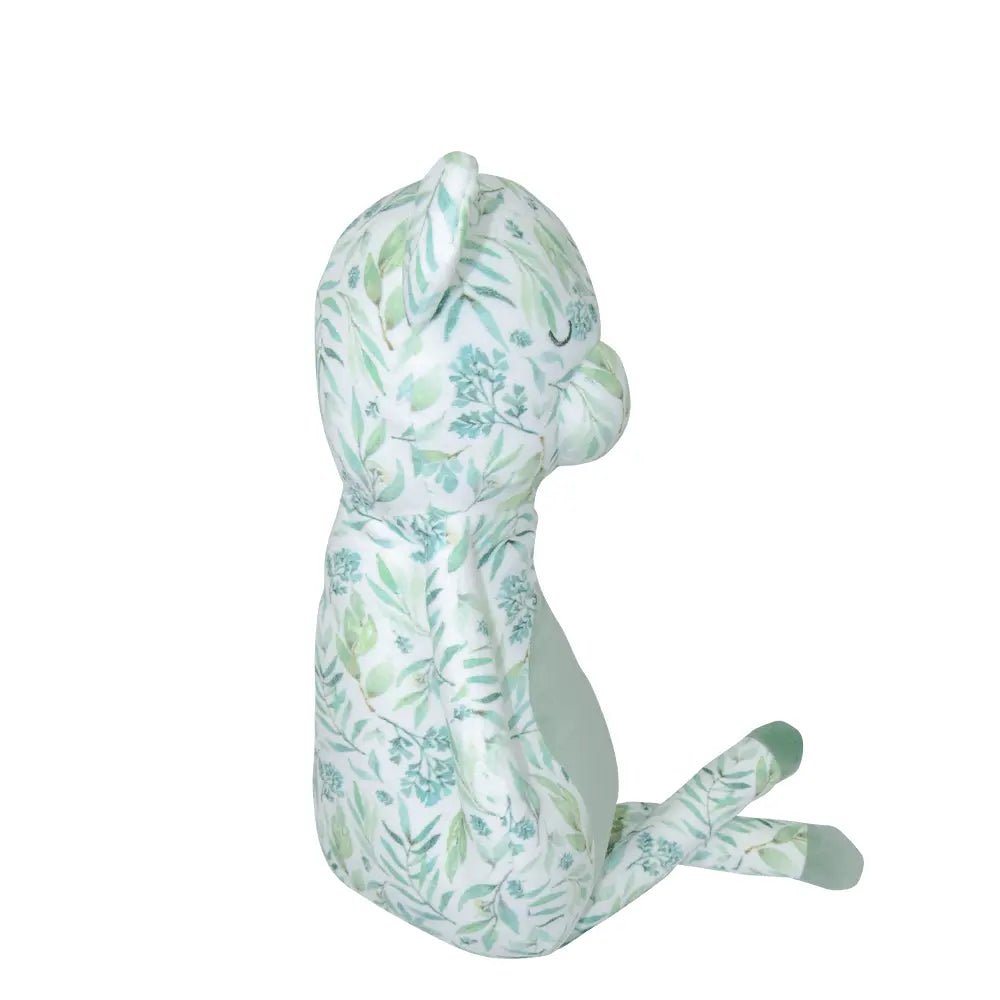Basil Bear Mint Plush Snuggle Buddy with Soft Fabric for Infants - Everetts Place