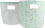 Goosewaddle® | Newborn Baby Blankets Toys Teethers Bibs & More Basil Soft Storage 2 Pack - 