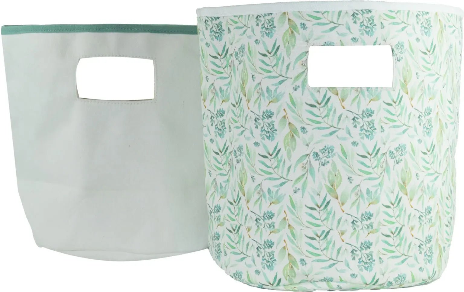 Goosewaddle® | Newborn Baby Blankets Toys Teethers Bibs & More Basil Soft Storage 2 Pack - 