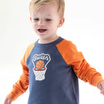 Angel Dear Basketball Raglan Sweatshirt with Swish Applique - 