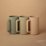 Mushie Bath Rinse Cup for Kids with Textured Grip and Controlled Water Stream - 